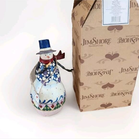 Jim Shore 2003 Heartwood Creek 112246 10" Winters Spirit Snowman - Picture 1 of 7